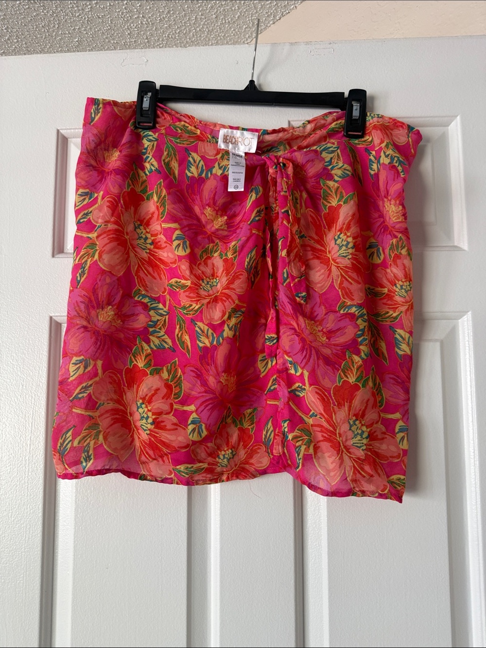 Beach Riot Pink & Coral Tropical Floral Swim Coverup